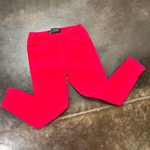 Mini Boden Dark Red Kids Corduroy Jeggings Pants